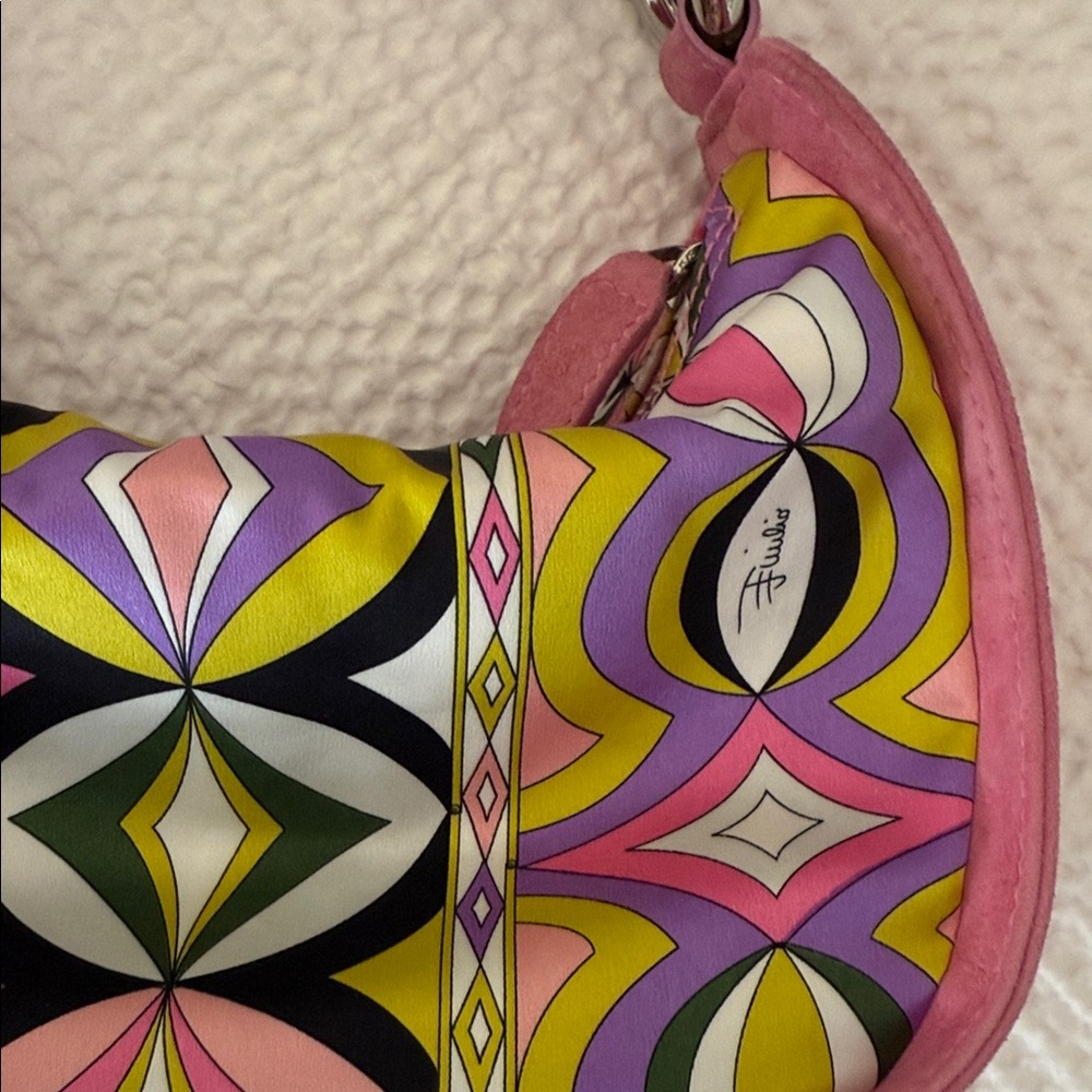 Emilio Pucci Pink and Multicolor Shoulder Bag - Picture 11 of 16